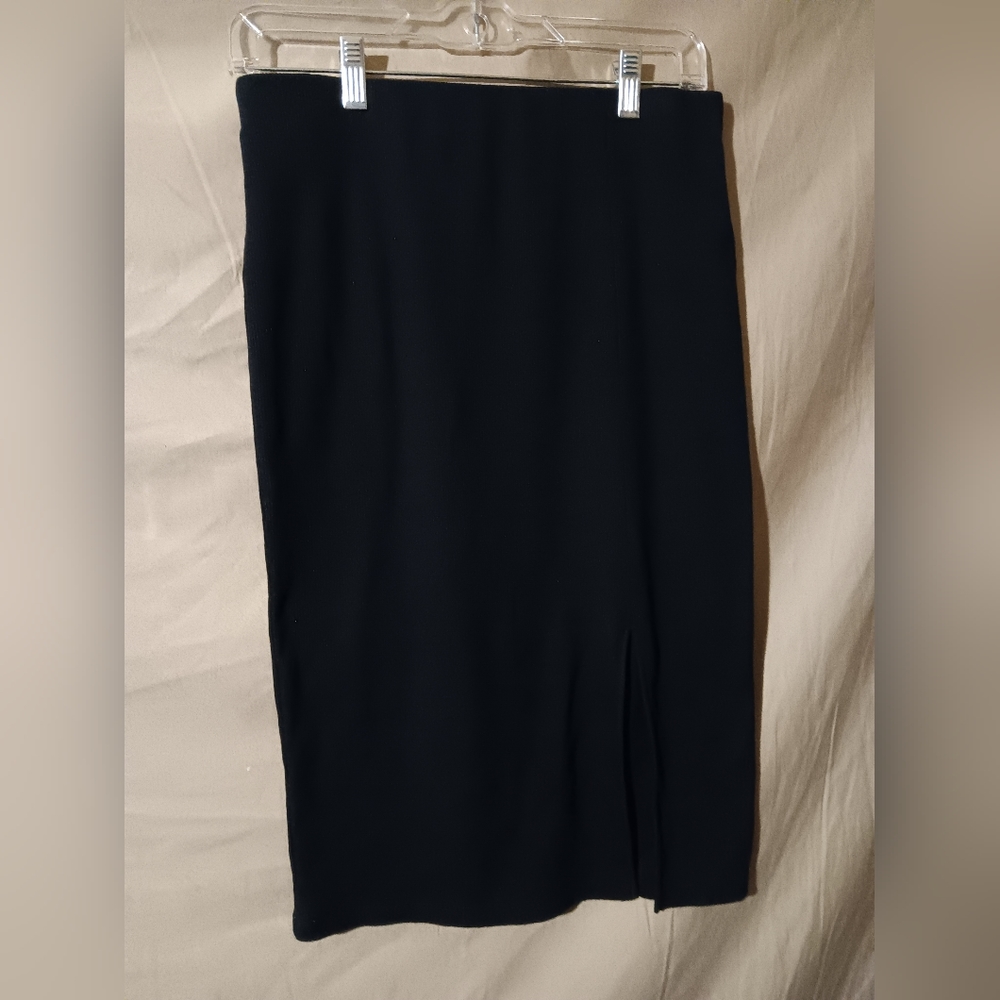 Hollister Black Ultra High-Rise Knee Length Skirt Sz Med